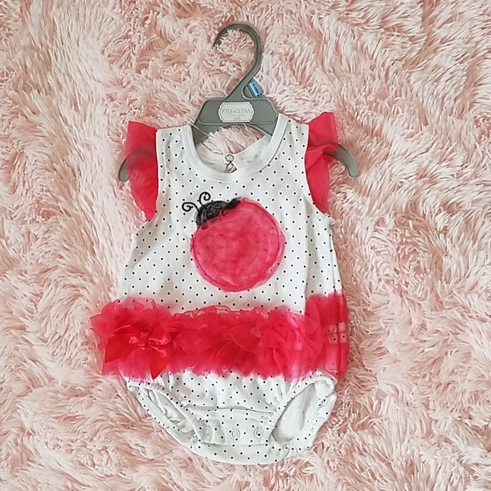 Lady bug romper